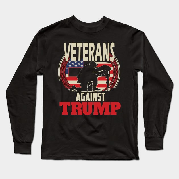 Veterans against trump 2020 veterans gift Long Sleeve T-Shirt by DODG99